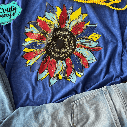 Autism Awareness Sunflower Shirt awareness apparel design by Crafty Casey's