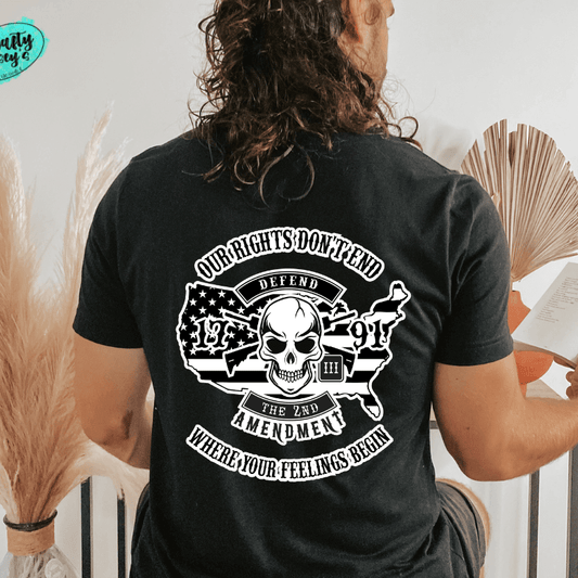 Our Rights Don't End Where Your Feelings Begin White Print