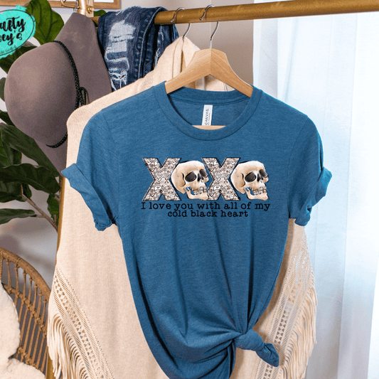 XOXO I Love You With All MY Dead Heart Valentines-Tee