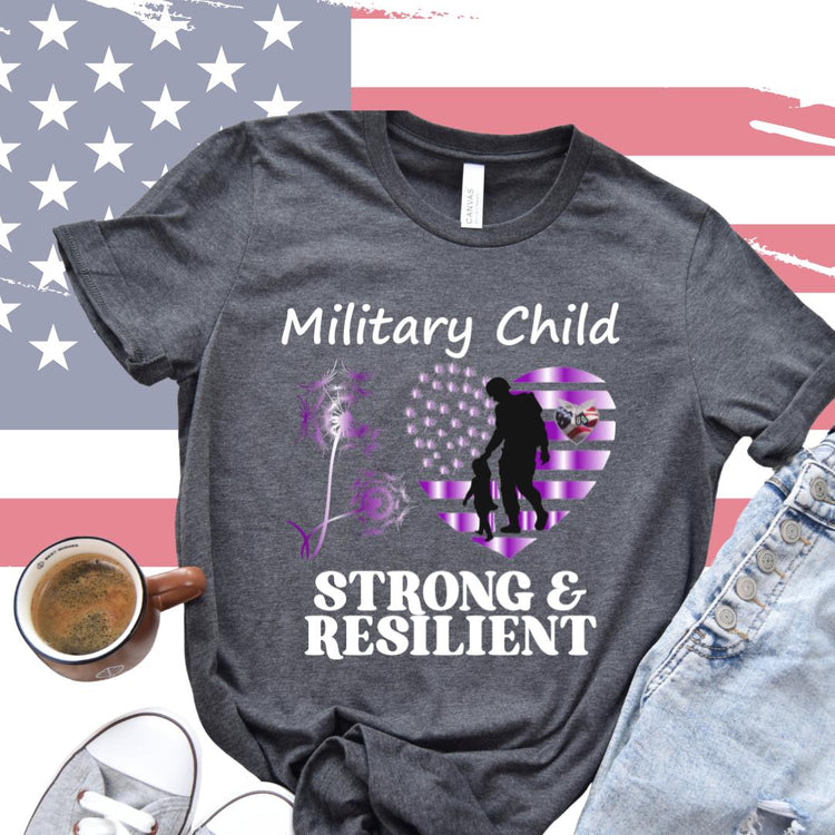 Purple Up Military Child Hope For 22 A Day Youth & Adult Tee