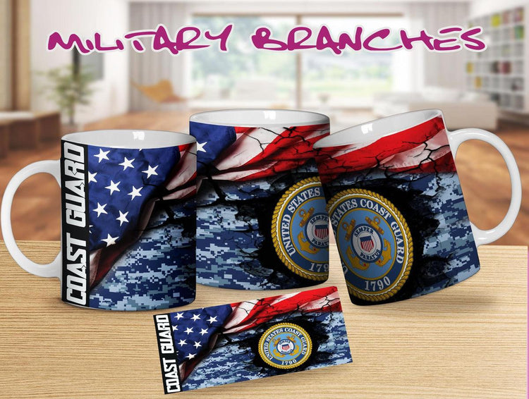 Patriotic/ Military Inspired Coffee Tea Mugs