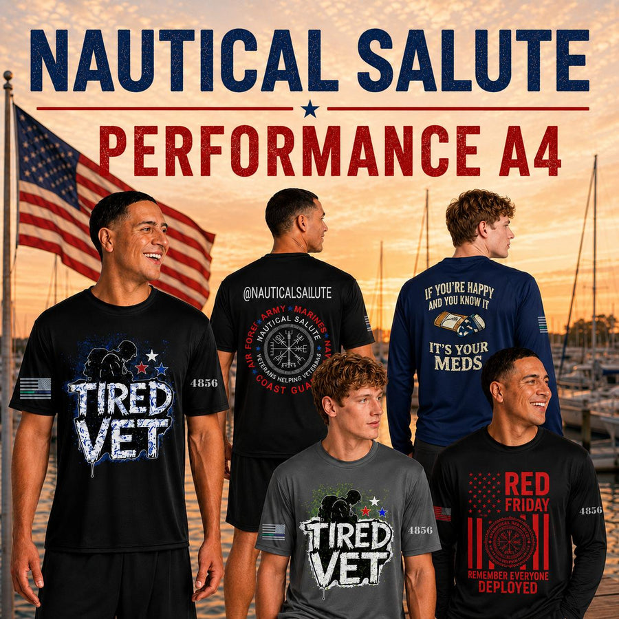 NAUTICAL SALUTE MOISTURE WICKING A4