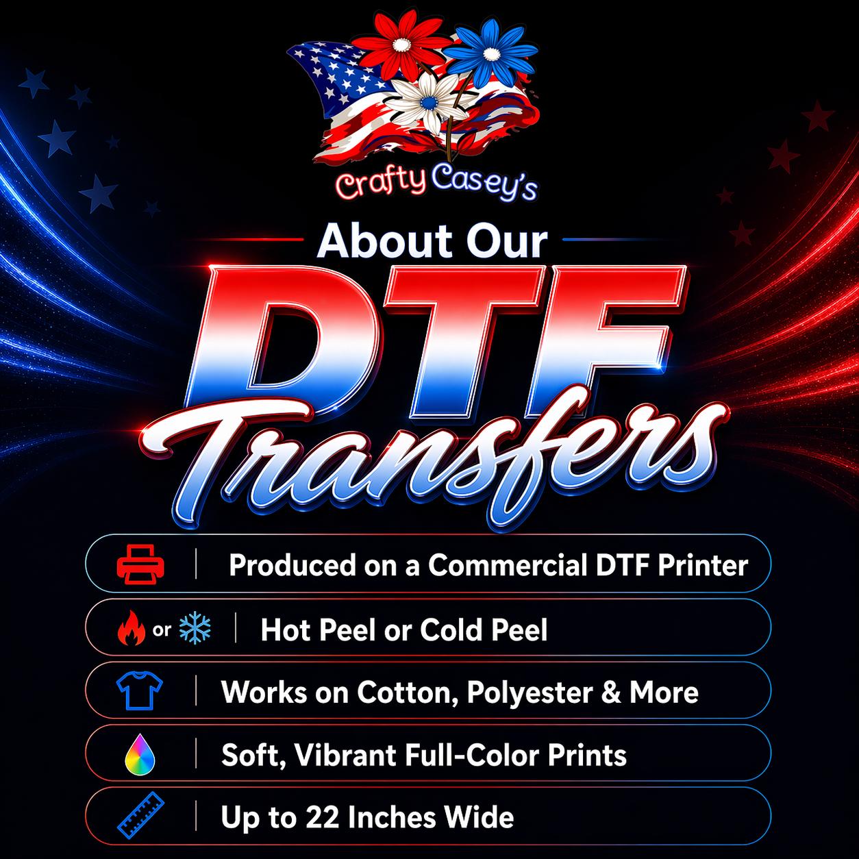 Direct To Film Transfers- Gang Sheets and more 