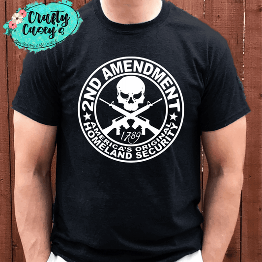 2nd Amendment Homeland Security Graphic Shirt by Crafty Casey's