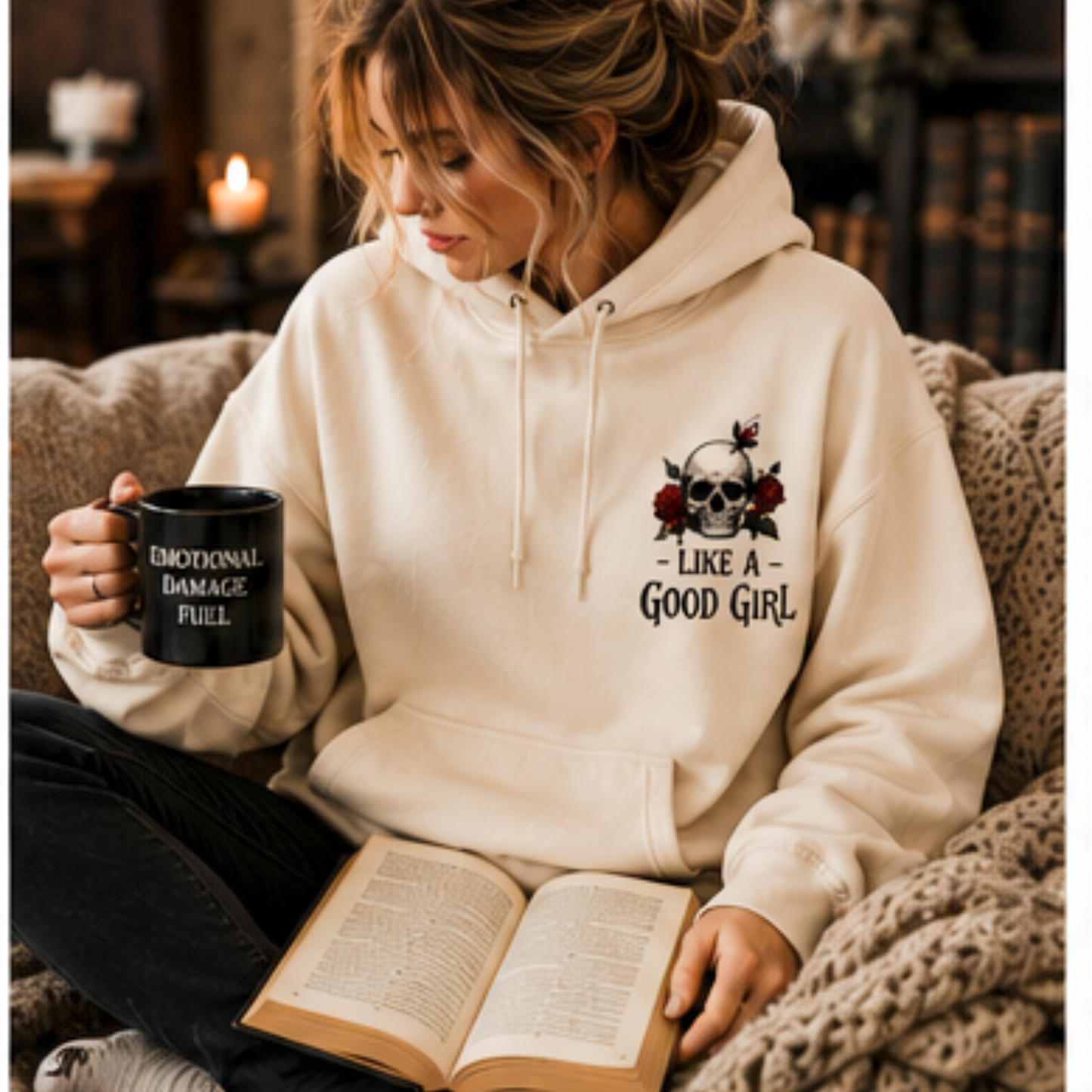 Spread Those Pages Like A Good Girl Hoodie