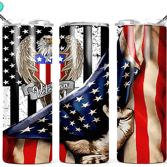 American Eagle Veteran U.S. Flag Tumbler