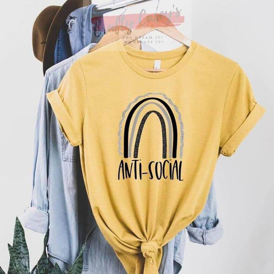 Anti Social - Funny-Unisex T-shirt.