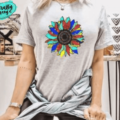 Autism Awareness Sunflower Shirt awareness apparel design by Crafty Casey's