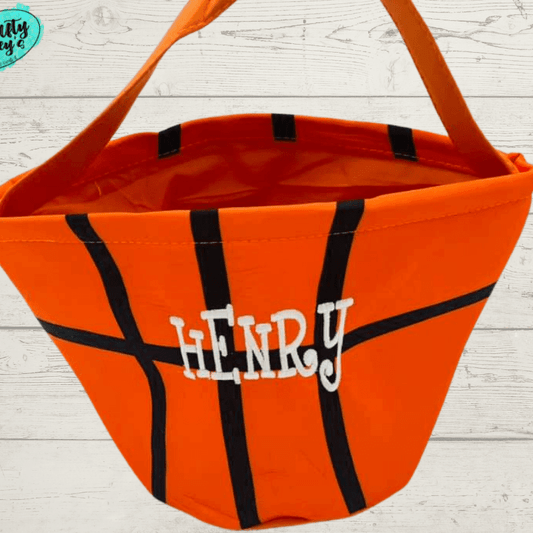 Basketball Easter Baskets-Personalized-Embroidered