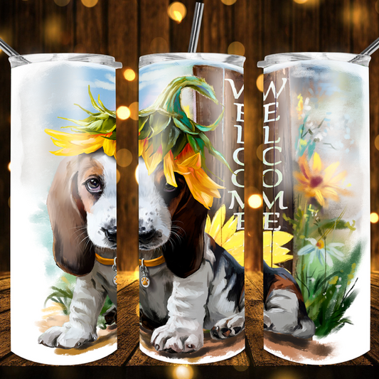 Basset Hound Welcome Puppy Tumbler