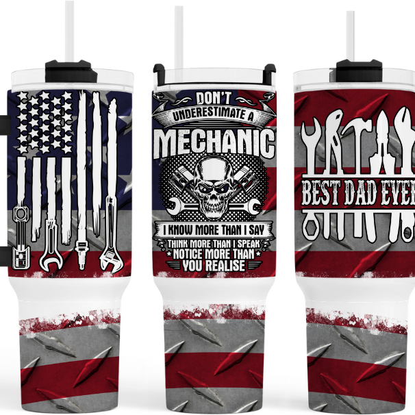 Best Dad Ever! Mechanic 40oz Tumbler