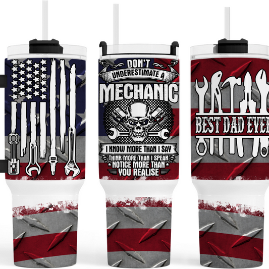 Best Dad Ever! Mechanic 40oz Tumbler