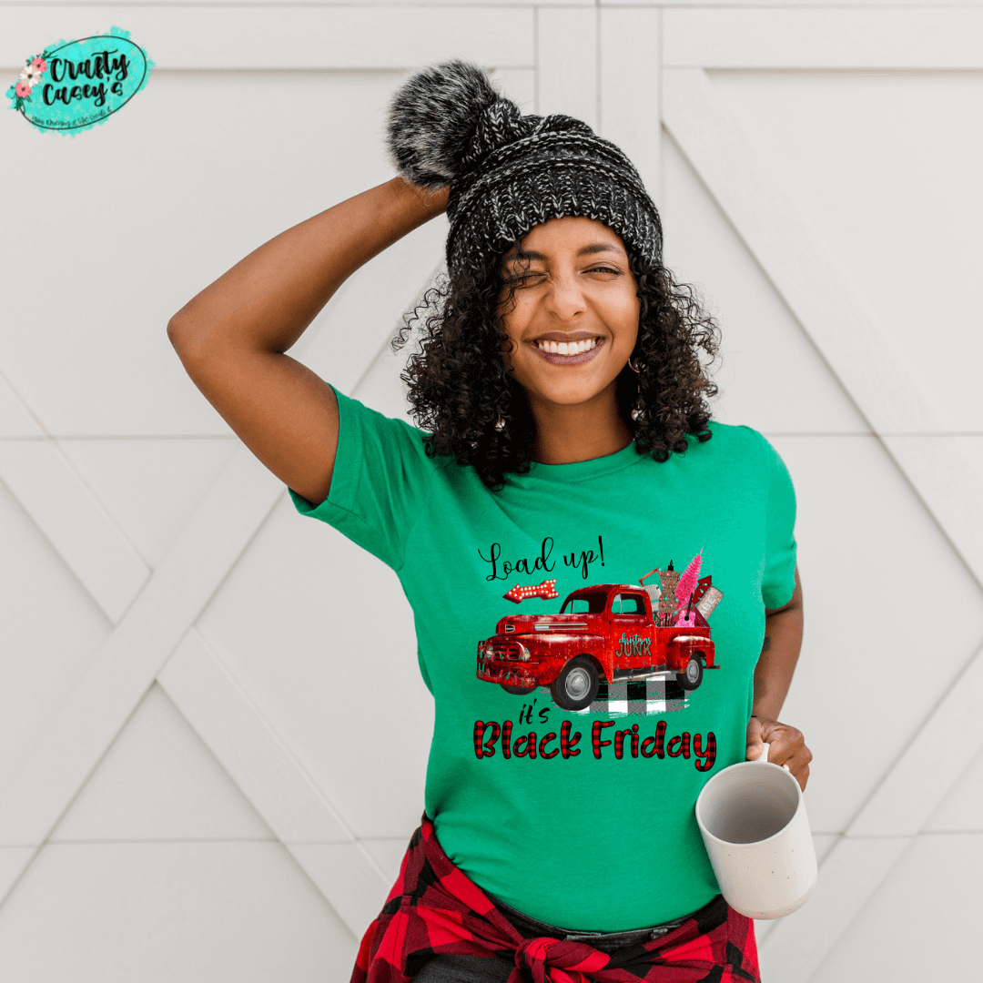 Black Friday Load Up- Red Truck -T-shirt