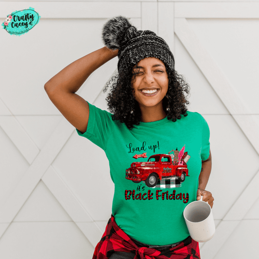 Black Friday Load Up- Red Truck -T-shirt