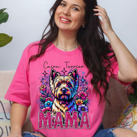 Cainn Tierrer Mama Faux Glitter Tee
