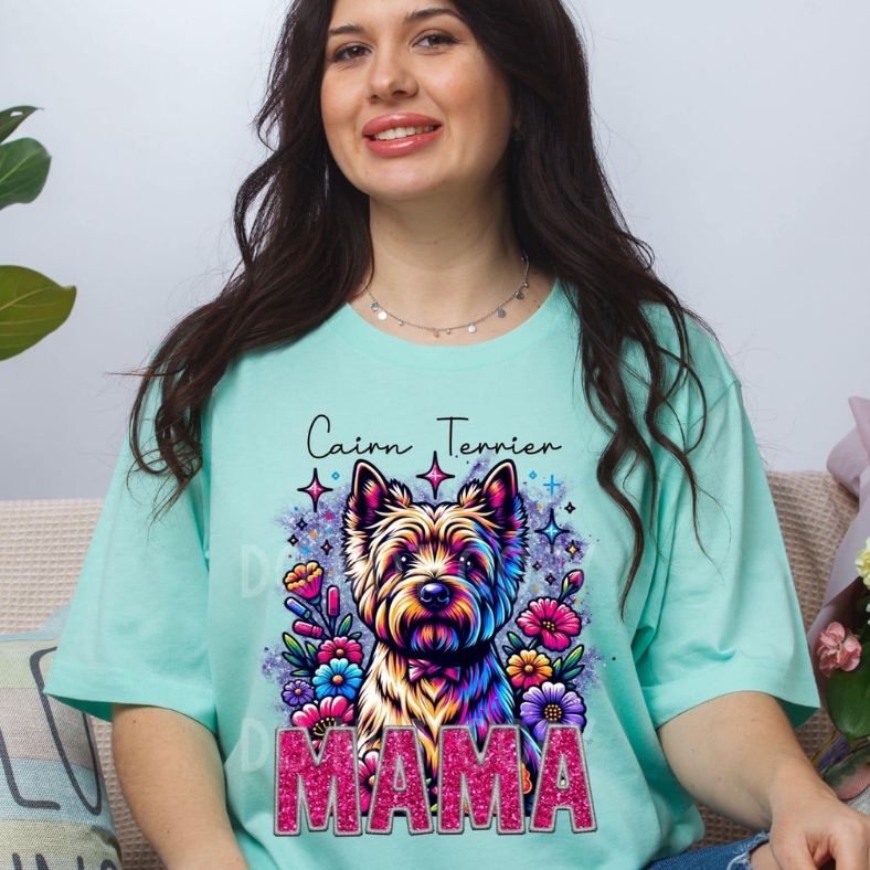 Cainn Tierrer Mama Faux Glitter Tee
