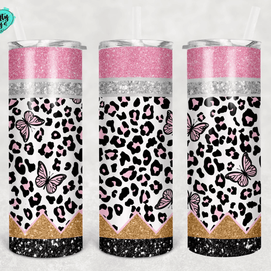 Cheetah Print Pencil Teacher Tumbler
