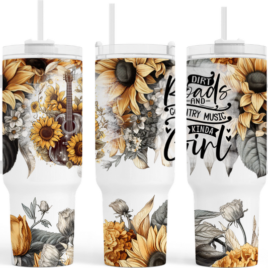Country Girl Guitar 40 oz. Tumbler