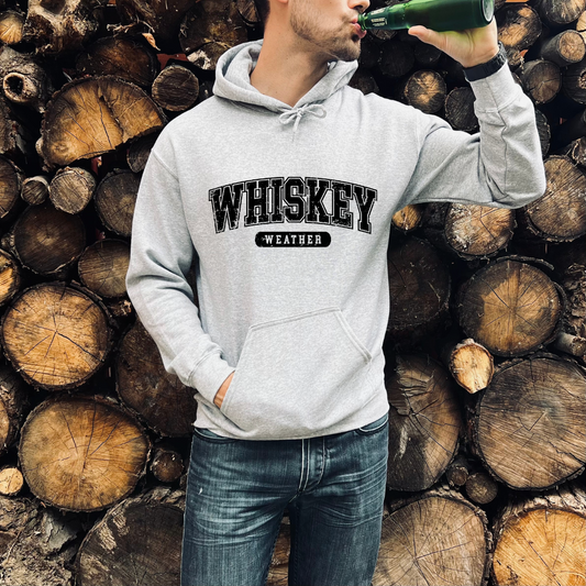Distressed Whiskey Weather Tee, Crewneck, Hoodie