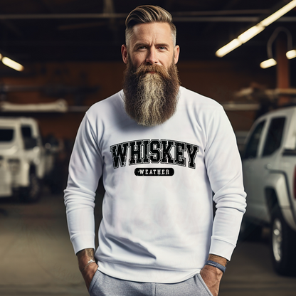 Distressed Whiskey Weather Tee, Crewneck, Hoodie