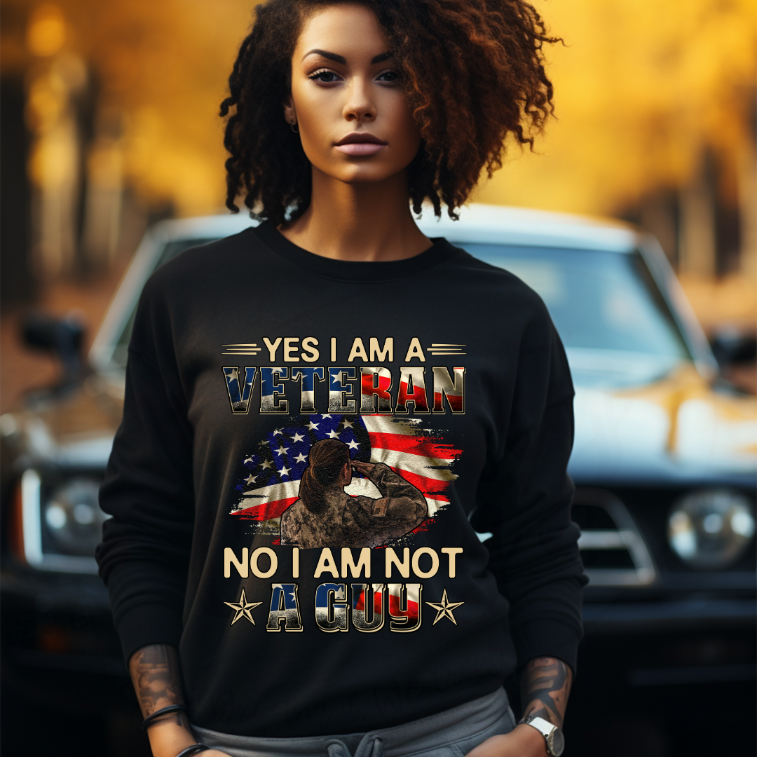 I Am A Veteran And No I Am Not A Guy Female Veteran Tee