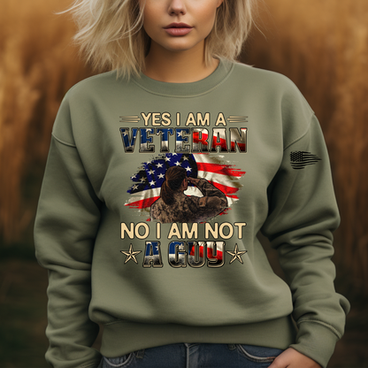 I Am A Veteran And No I Am Not A Guy Female Veteran Tee