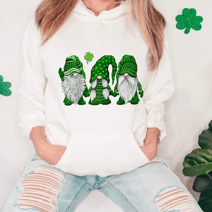 Green Clover Gnomes St. Pats.-Hoodie