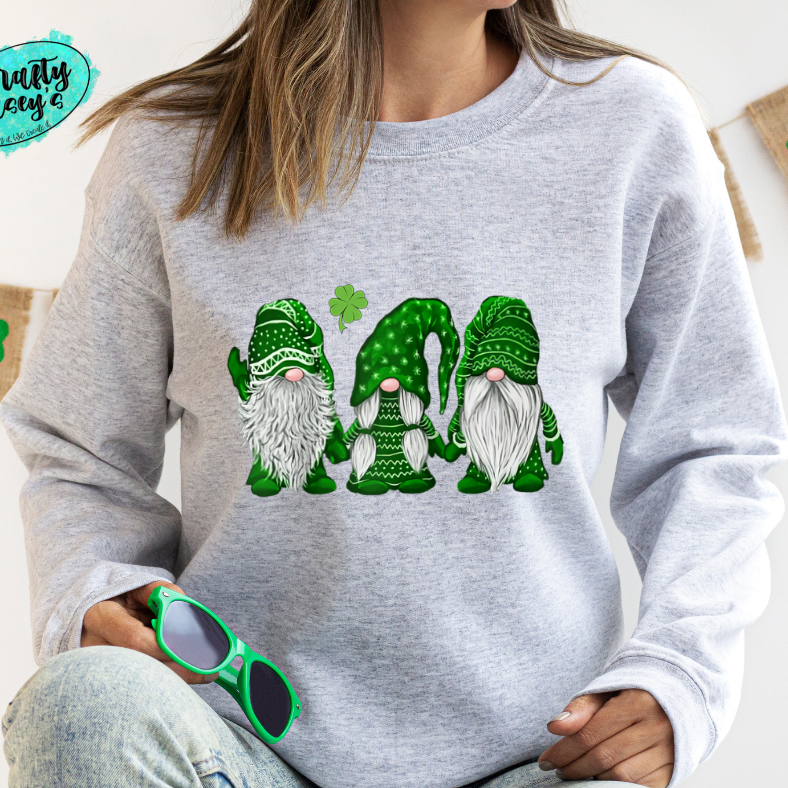 Green Clover Gnomes St. Pats. Sweatshirts