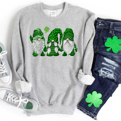 Green Clover Gnomes St. Pats. Sweatshirts