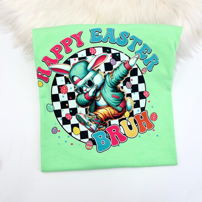 Happy Easter Bruh Bunny Youth & Adult Tee's/Hoodies