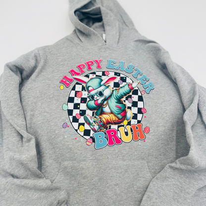 Happy Easter Bruh Bunny Youth & Adult Tee's/Hoodies