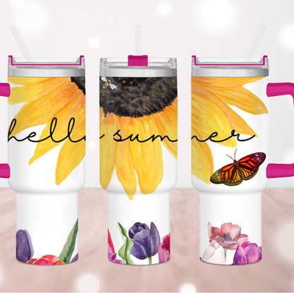 Hello Summer 40 oz. Tumbler