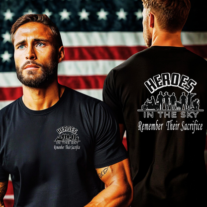 Heroes In The Sky Remember Their Sacrifice T-shirt