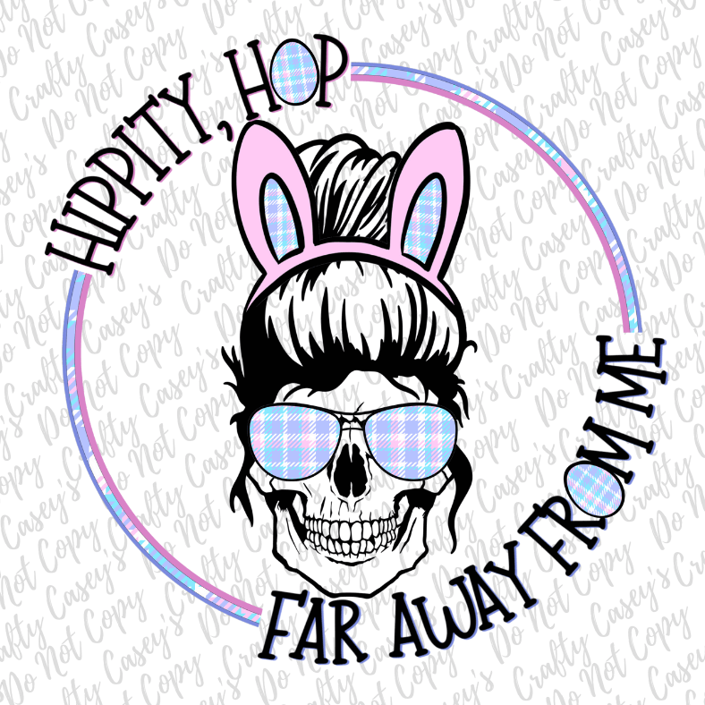 Hippity Hop Long Way From Home - Light Mom Bunn -Sublimation Transfers