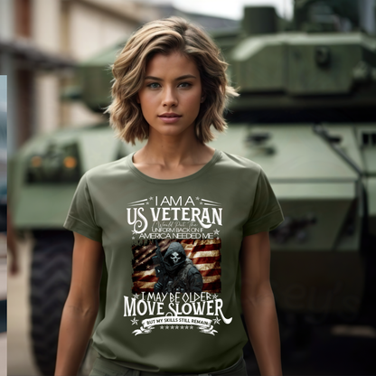 I Am A U.S. Veteran, I Will Put My Uniform Back On If My Country Needs Me Tee