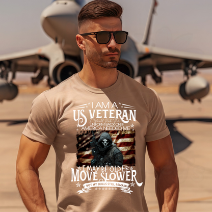 I Am A U.S. Veteran, I Will Put My Uniform Back On If My Country Needs Me Tee