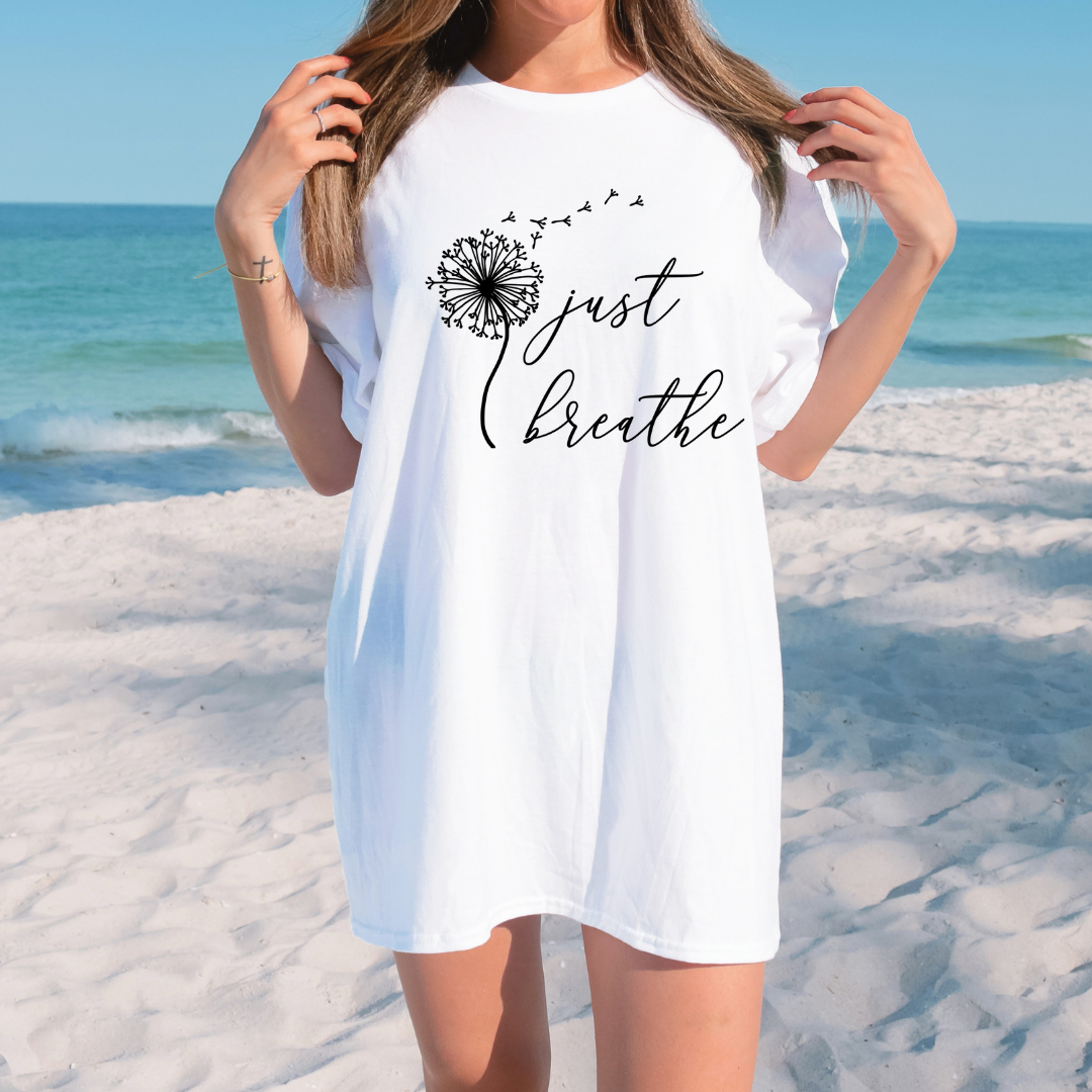 Just Breathe Inspirational T-shirt