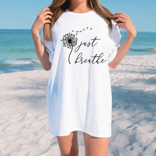Just Breathe Inspirational T-shirt