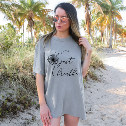 Just Breathe Inspirational T-shirt