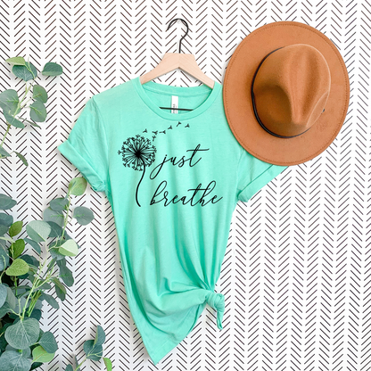 Just Breathe Inspirational T-shirt