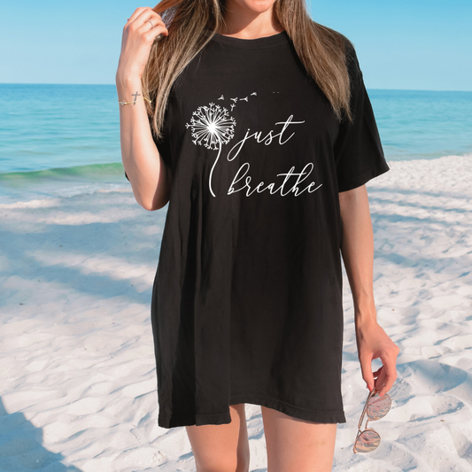 Just Breathe Inspirational T-shirt