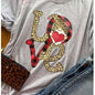 Love Gnomes Leopard Heart Valentine's Tee