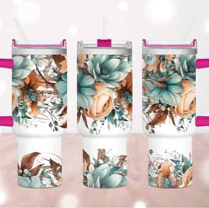 Majestic Floral 40 oz. Tumbler