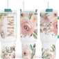MiMi Pink Roses 40 oz. Tumbler