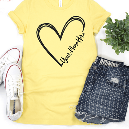 Mom Heart- Personalized-Grandma, Mamma, GIGI