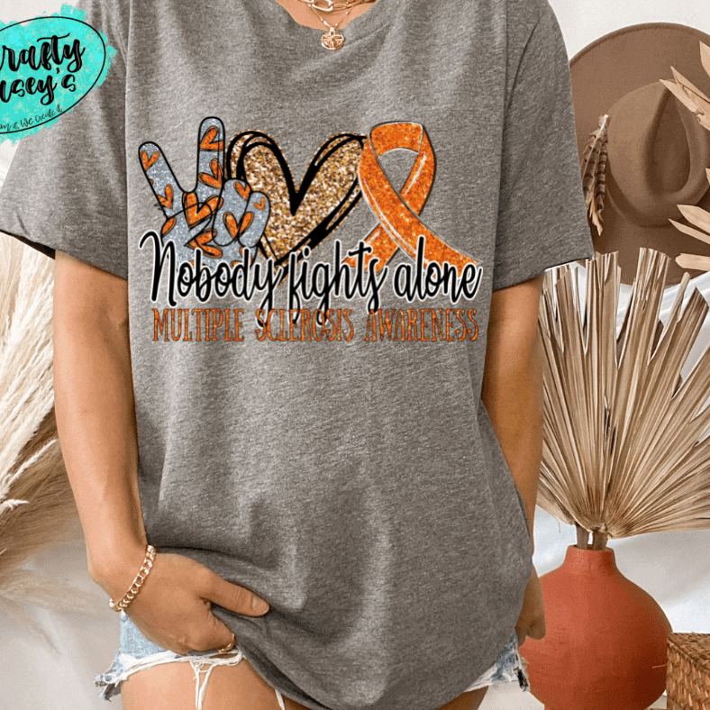 Multiple Sclerosis Awareness Shirt awareness apparel design by Crafty Casey's