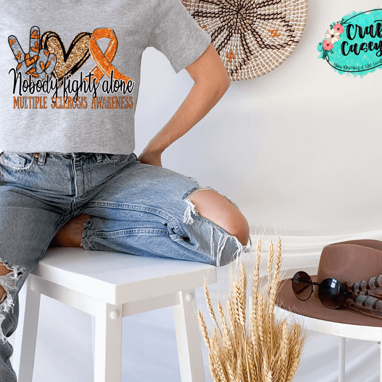 Multiple Sclerosis Awareness Shirt awareness apparel design by Crafty Casey's
