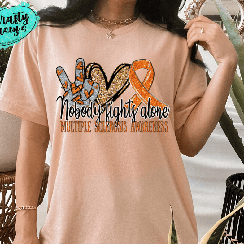 Multiple Sclerosis Awareness Shirt awareness apparel design by Crafty Casey's