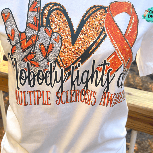 Multiple Sclerosis Awareness Shirt awareness apparel design by Crafty Casey's