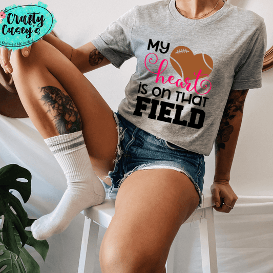 My Heart Football Is On That Field Unisex Tee